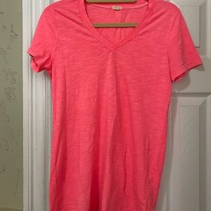 J Crew V-neck (hot pink)